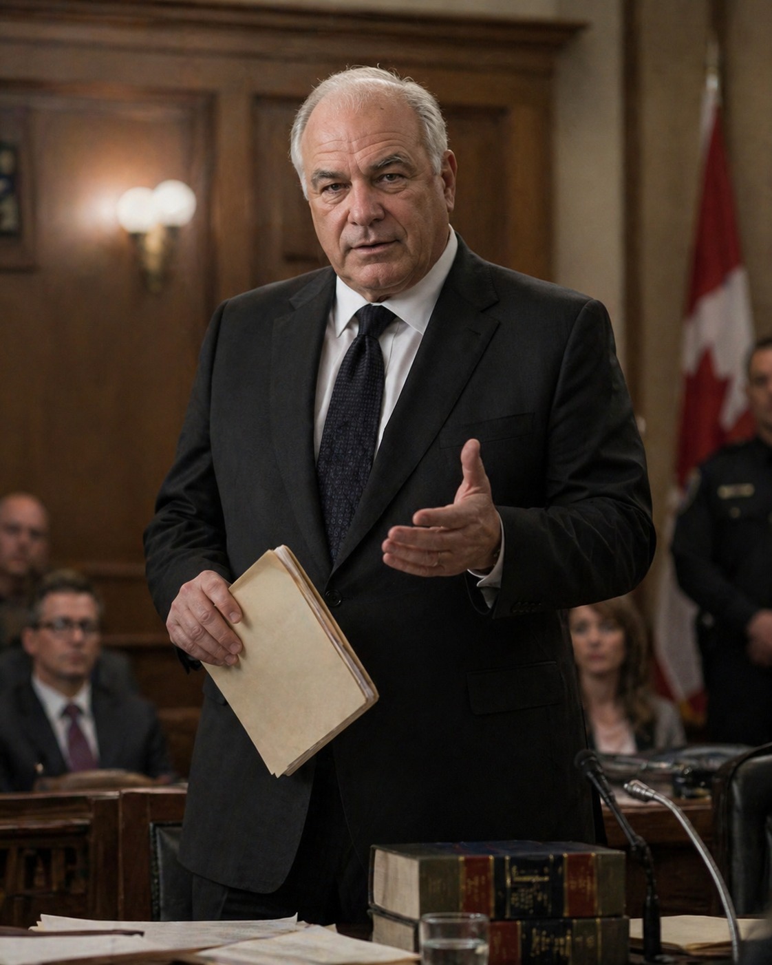 Tony Iavorone arguing a high-profile criminal case in court