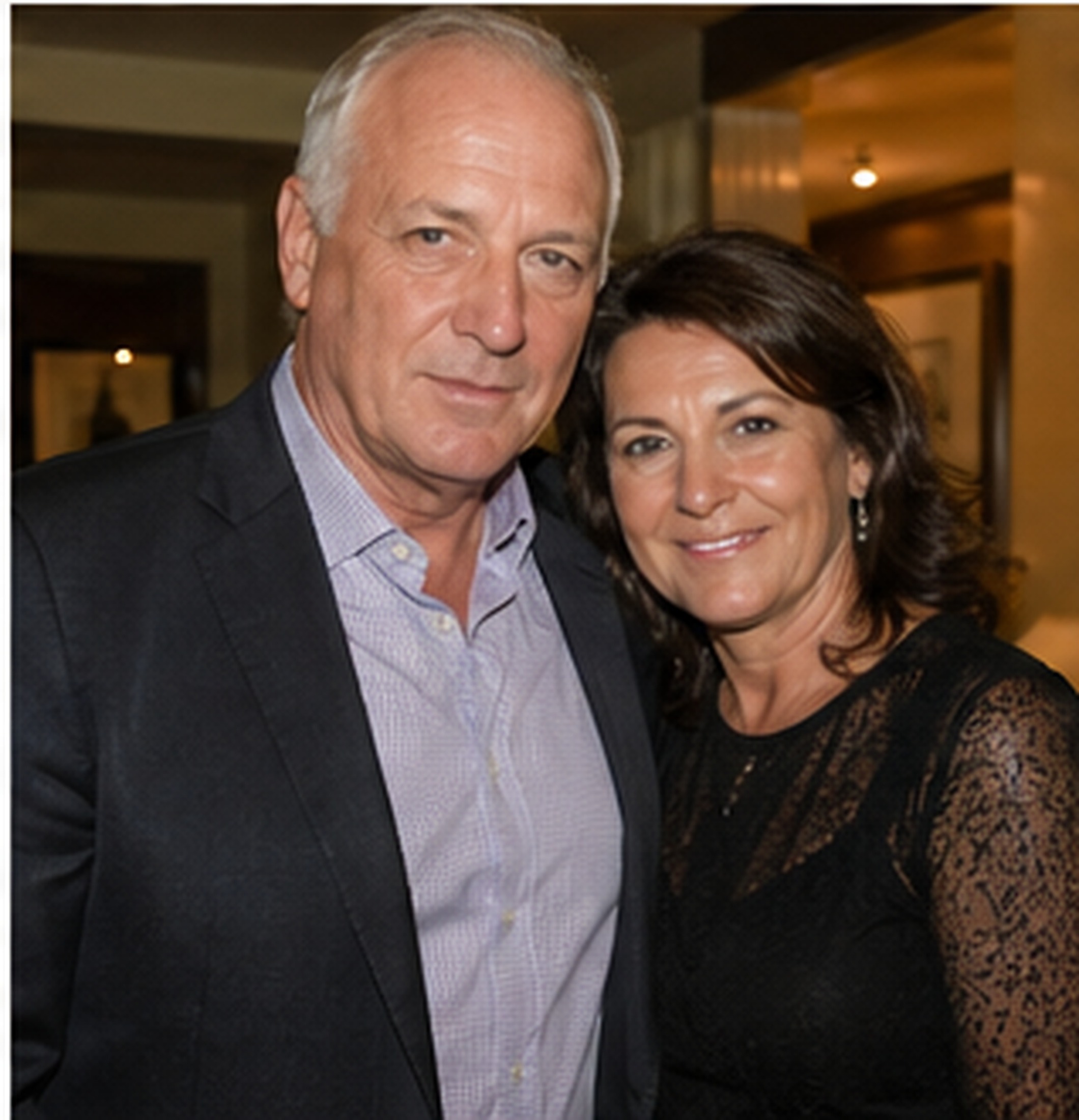 Tony Iavorone and Elena in a formal family portrait