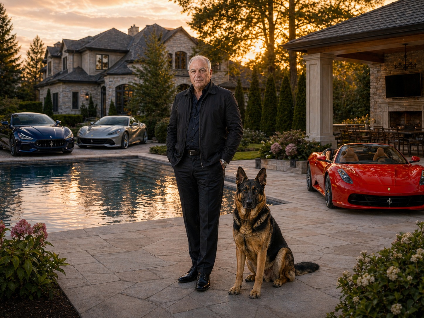 Tony Iavorone luxury Hamilton Mountain estate at sunset
